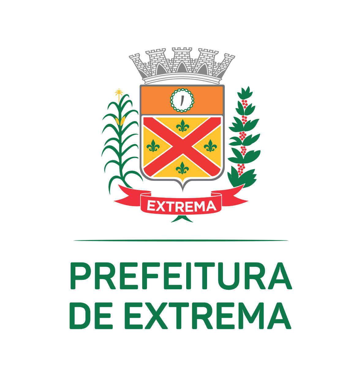 Logo da prefeitura de Extrema